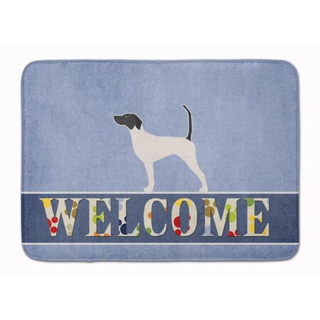 Carolines Treasures English Pointer Welcome Machine Washable Memory Foam Mat BB5499RUG